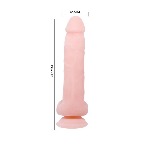 Dildo z cyberskóry na przyssawce Baile 8,4