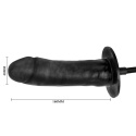 Dildo pompowane elektrycznie, z wibracjami, Bigger Joy, lateks, baterie