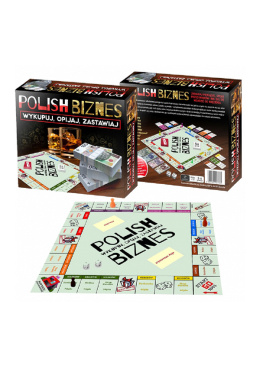 Gra planszowa Polish Biznes, imprezowa, towarzyska, typu monopoly
