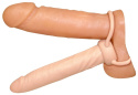 Dildo analne (strap-on) do podwójnej penetracji, pętle na penisa i jądra, TPR, You2Toys