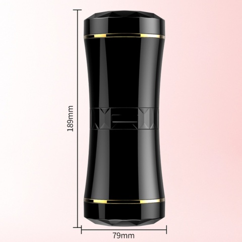 Masturbator dwustronny (wagina i usta), w puszce, bez wibracji, cyberskóra, Boss of Toys