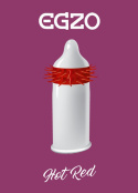 Prezerwatywa (śmieszna, z wąsami), EGZO, pudełko - 1 sztuka, różne wzory