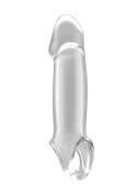 Nakładka SONO No 33, wydłużająca i pogrubiająca penisa, bardzo elastyczna, TPR