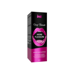 Spray Deep Throat (glębokie gardło), ułatwiający głęboki seks oralny, 12 ml, INTT Cosmetics