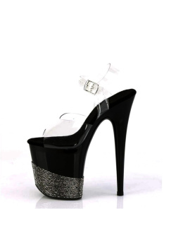 Buty erotyczne typu szklanki, wysoka platforma, niewidoczne paski