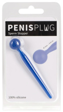 Dilator silikonowy, Penis Plug, krótki, giętki, bez odpływu (zatrzymuje mocz i spermę)