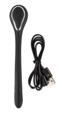 Dilator z wibracjami, zginany, Penis Plug Bendable, silikon, USB