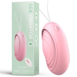 Jajko z wibracjami i pilotem bezprzewodowym Welove! (masażer, stymulator), silikon, USB