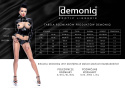 Komplet bielizny erotycznej Hekate, 3 części (koszulka, stringi, pończochy), Demoniq