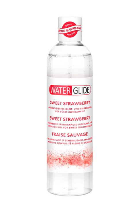 Lubrykant (żel poślizgowy) wodny, Waterglide Strawberry, smak i aromat truskawkowy, 300 ml