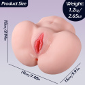 Masturbator realistyczny, sztuczna pochwa i anus, Annie, cyberskóra, 1,2 kg