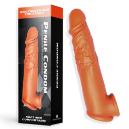 Nakładka na penisa, pogrubiająca, Penile Condom, TPE
