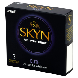 Prezerwatywy bez lateksu, SKYN Elite, ultracienkie, pudełko 3 szt.