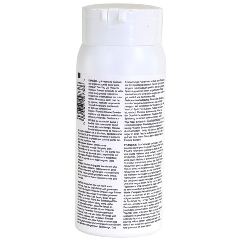 Puder (talk) Phoenix do konserwacji zabawek erotycznych z cyberskóry, 118 g