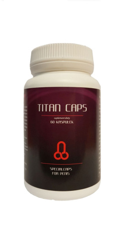 Titan Caps - preparat (suplement diety) wspomagający funkcje seksualne mężczyzny, 60 kaps., kuracja miesięczna