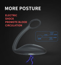 Masażer prostaty, korek analny+pierścień na penisa, elektrostymulacja, pilot bezprzewodowy, Mr.B R2