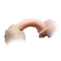 Klasyczne dildo z cyberskóry na przyssawce, z kręgosłupem, bez wibracji, TPR, Barbara 8,3