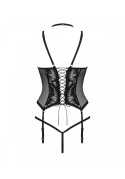 Komplet bielizny: gorset Alessya, stringi, pończochy