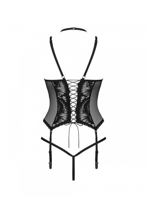 Komplet bielizny: gorset Alessya, stringi, pończochy