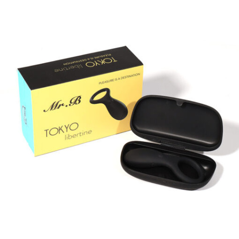Pierścień na penisa, z wibracją, do użytku podczas stosunku, Mr.B.Tokyo, silikon, USB