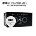 Prezerwatywy OLO, ultracienkie, nawilżające (kwas hialuronowy), zapach wanilii, 10 szt.
