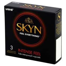 Prezerwatywy SKYN Intense Feel, bez lateksu, z wypustkami, 3 szt.