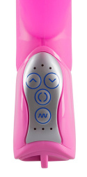 Wibrator Smile Pearly Rabbit, na baterie, silikon, wibracje, rotacje, masaż kulkami