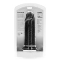 Dildo gigant na przyssawce, Realrock 8", proste, bez jader, PVC