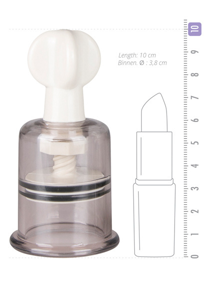 Pompki do sutków, ze śrubą regulującą siłę ssania, bez wibracji, średni rozmiar, Easy Toys