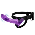 Strap-on podwójny, wibrujący, Ultra Passionate Harness Dual Baile, do zakładania przez kobietę, TPR