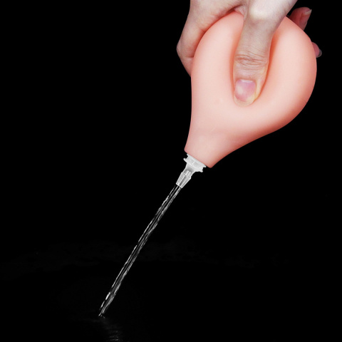 Dildo na przyssawce, z wytryskiem, 10", PVC