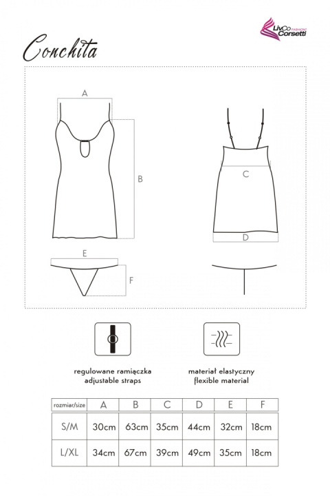 Koszulka i stringi, Conchita, Livco Corsetti