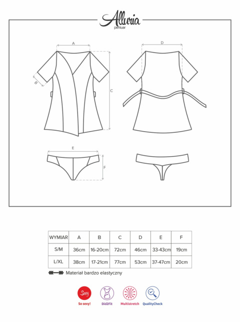 Szlafrok (peniuar) Alluria, Obsessive