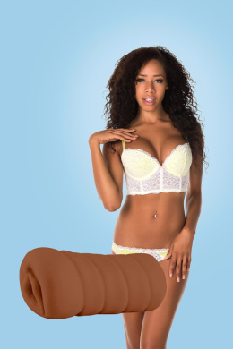 Masturbator kieszonkowy, ciemnoskóra Brianna, wagina bez wibracji, TPE