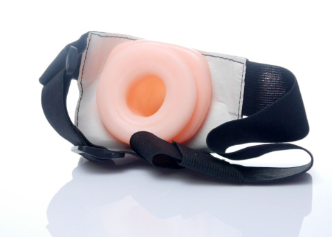 Strap-on Damian, zakładany przez mężczyznę, pusty w środku, proteza penisa, materiał TPR