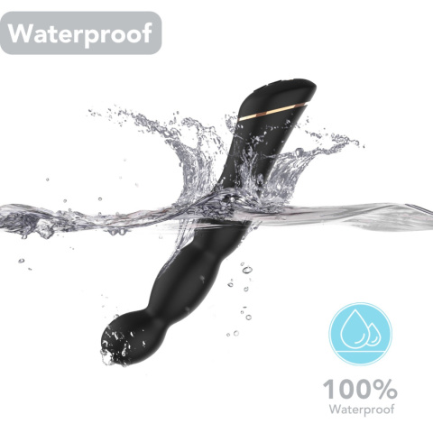 Wibrator analny lub waginalny, do stymulacji punktu G lub prostaty, Laband, silikon, USB