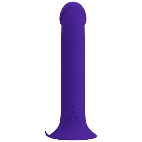 Dildo silikonowe na przyssawce, Murray, z wibracjami i pulsującą membraną, USB, Pretty Love