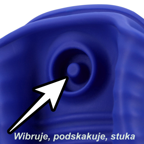 Masturbator, masażer penisa, stroker, z wibracją, premium, silikon, USB