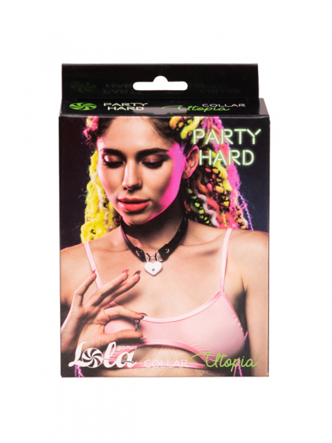 Obroża ze skóry syntetycznej, delikatna, z kłódką w kształcie serca, Lola