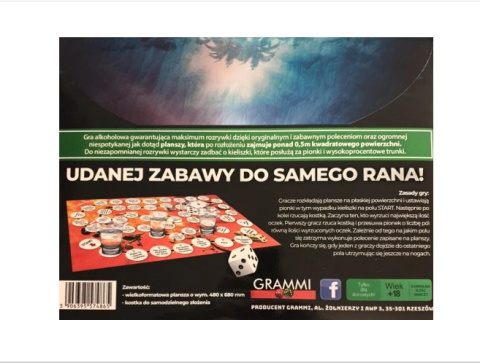 Gra imprezowa "Męskie chlanie", wielkoplanszowa