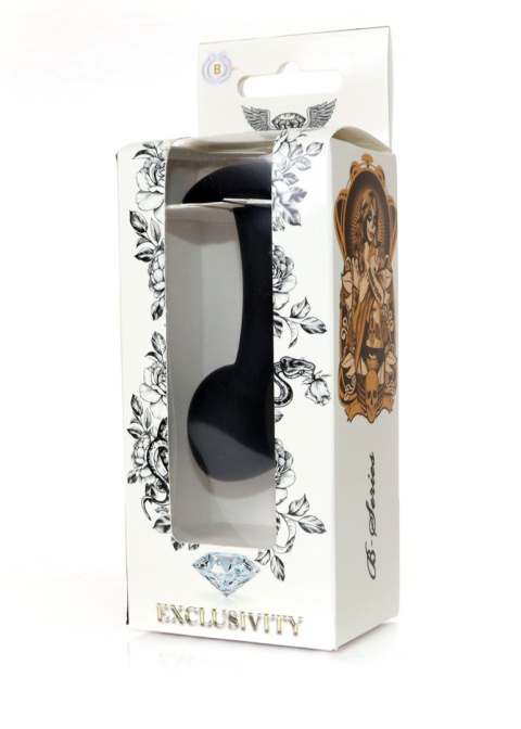 Korek analny, wyprofilowany ergonomicznie, silikon, rozmiar M