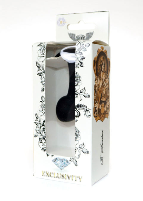 Korek analny, wyprofilowany ergonomicznie, silikon, rozmiar S