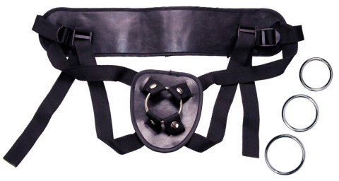 Pas/uprząż do strap-ona, You2Toys Universal Harness, nylon, 3 metalowe pierścienie, aby dopasować różne dilda