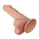Dildo na przyssawce, Burag 9,4", bez wibracji, TPE, duże