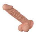 Dildo na przyssawce, Burag 9,4", bez wibracji, TPE, duże