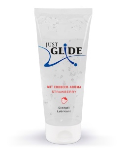 Lubrykant/żel poślizgowy, analny, na bazie wody, o zapachu truskawek, Just Glide Strawberry, 200 ml