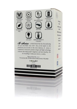 Masażer dla pań lub par, typ: podkówka, pilot zdalny, silikon, USB