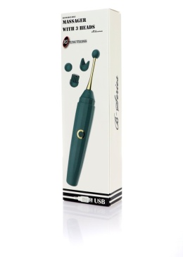 Masażer łechtaczki soniczny, 3 końcówki Boss of Toys
