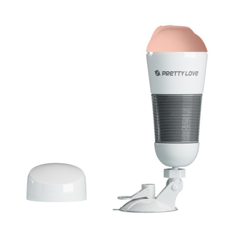 Masturbator, sztuczna pochwa HEDY, w puszcze, na przyssawce przegubowej, wagina bez wibracji