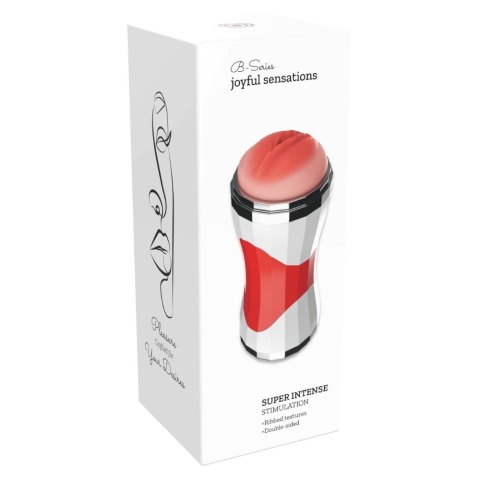 Masturbator w puszcze dwustronny (usta, wagina) bez wibracji, Joyful Sensation
